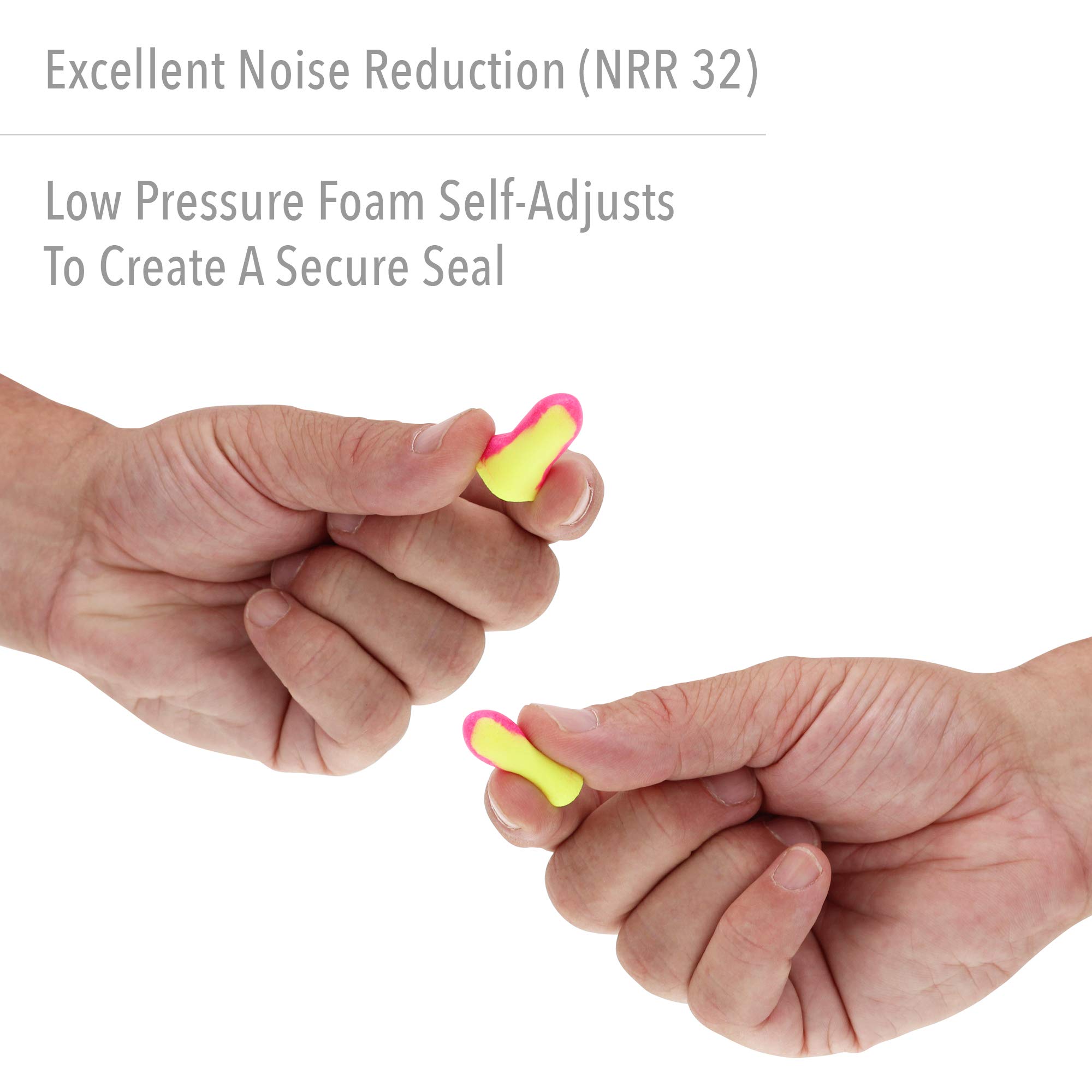 Stanley High-Visibility Low Pressure Disposable Foam Earplugs with Carrying Case, 5-Pairs (RST-63001) - Image 3