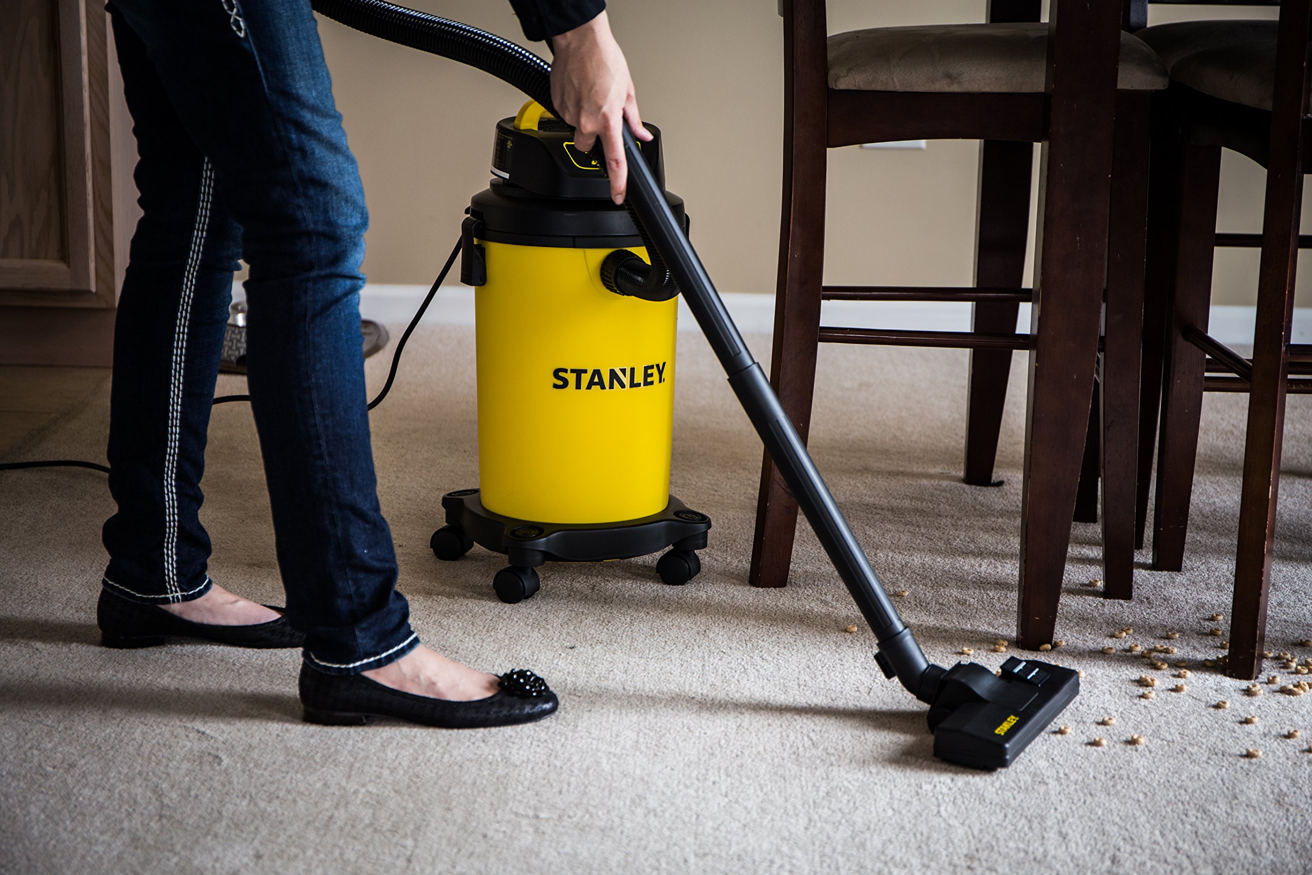 STANLEY Wet/Dry Vacuum, 4.5 Gallon, 4 Horsepower - Image 4